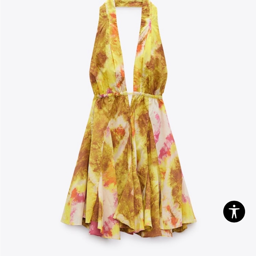 NWT Zara halter printed dress